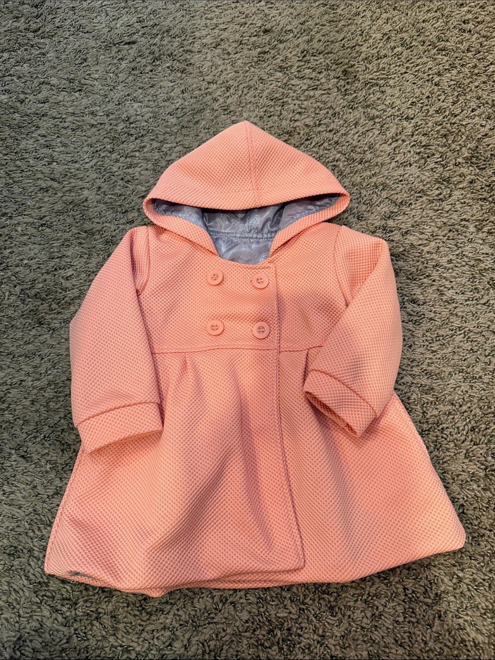 Hooded Lined Pea Coat
